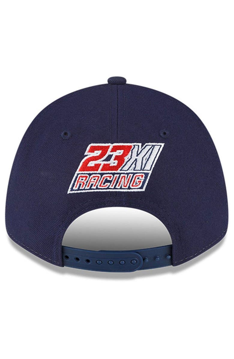 New Era Men's New Era White/Blue Bubba Wallace 9FORTY Americana Snapback Adjustable Hat, Alternate, color, White