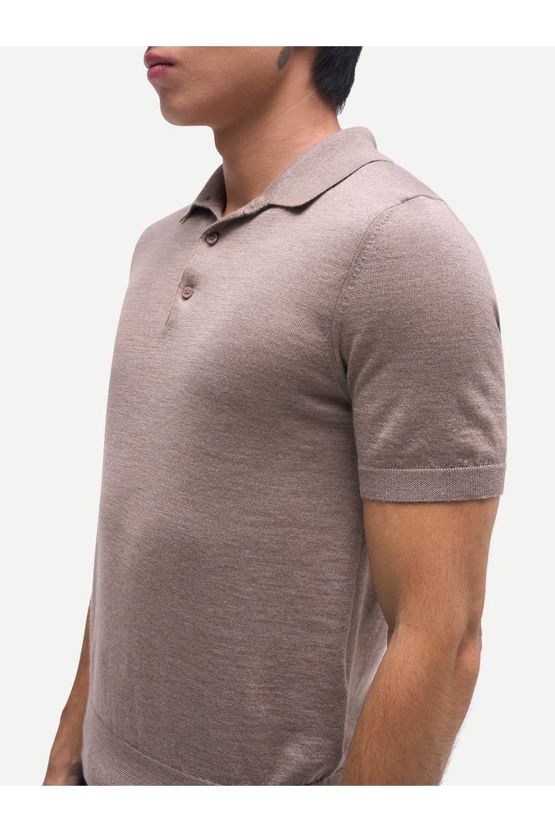 Men Classic Polo Shirt with Short Sleeve, Alternate, color, timber wolf