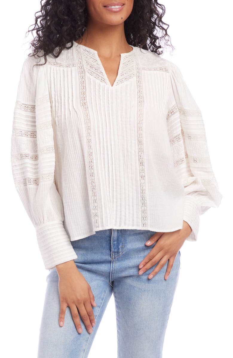 Karen Kane Blouson Sleeve Blouse, Main, color, 