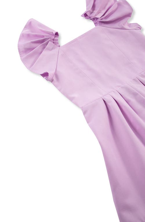 Habitual Kids Kids' Flutter Sleeve Romper In Lilac