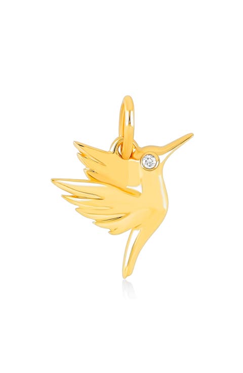Hummingbird Diamond Pendant Charm