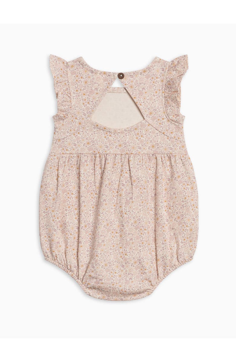 Colored Organics Sommer Organic Tank Romper, Alternate, color, Primrose / Fog + Shell