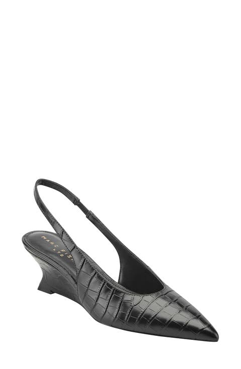 Taten Slingback Pointed Toe Wedge Pump (Women)