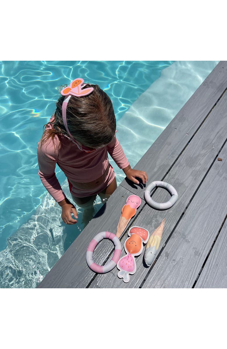 Sunnylife Dive Buddies Cotton Candy 6Pk, Pool Toys, Ice Cream & Fruit, Kids 6+, Alternate, color, 