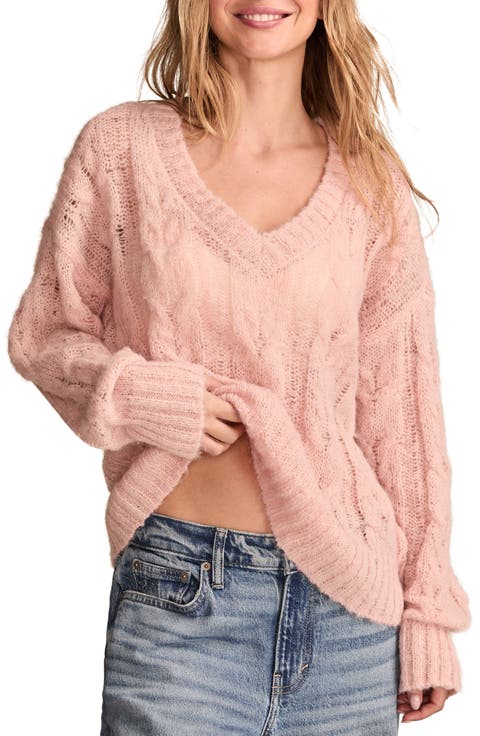 Open Cable Stitch Sweater