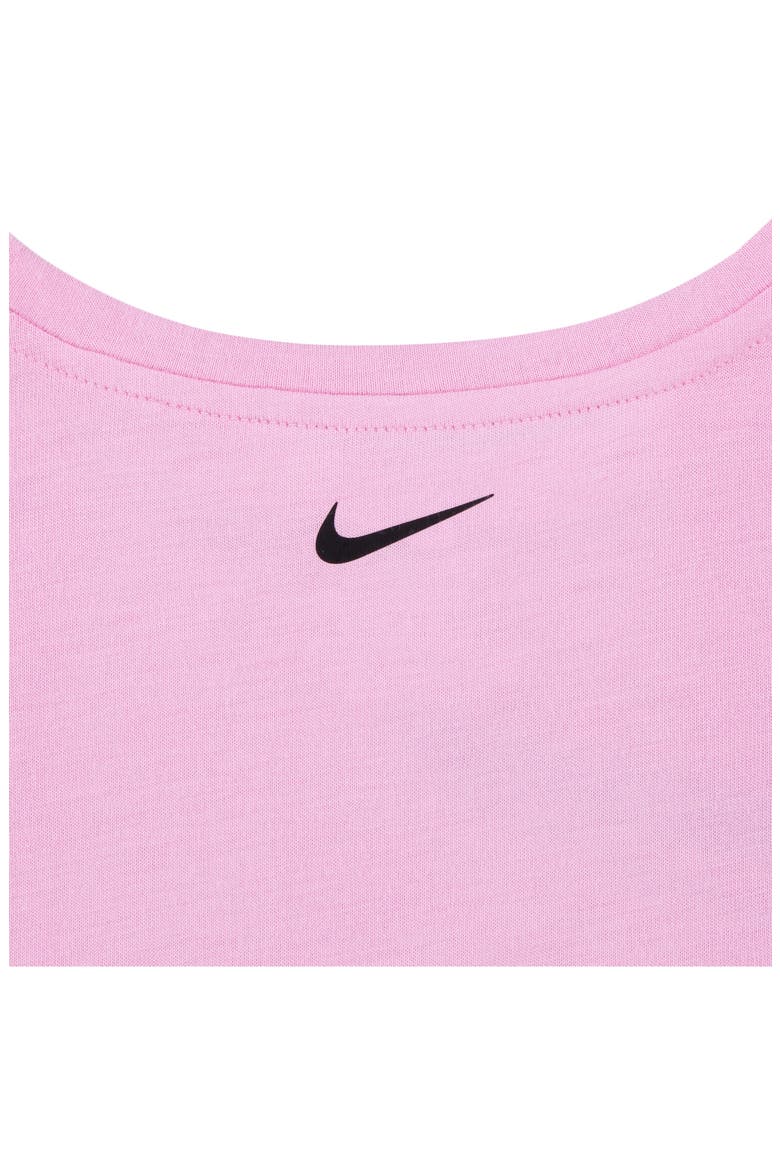 Kids' Swoosh Graphic T-Shirt & Skort Set, Alternate, color, BLACK