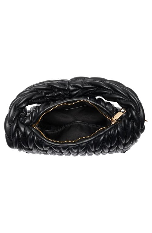 Urban Expressions Handbags Pleated Shoulder Bag In Black