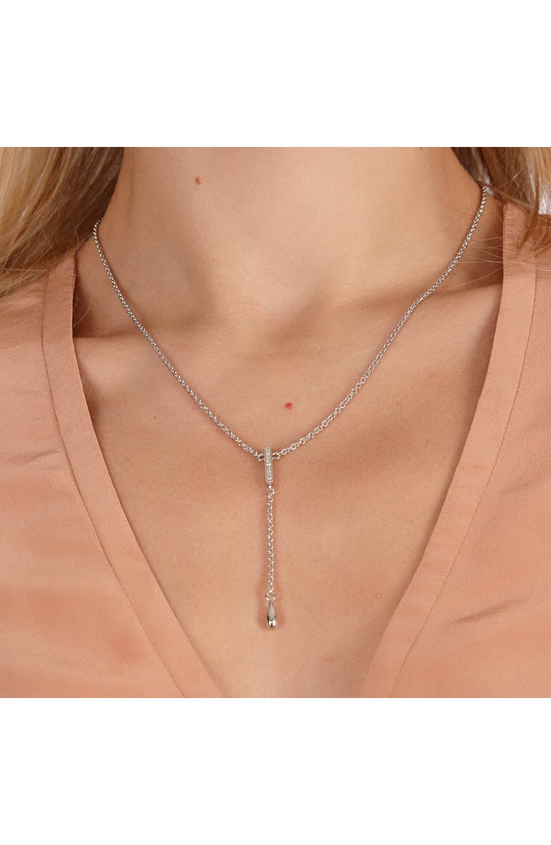 Lucy Quartermaine Skinny Drip Long Pendant, Alternate, color, Sterling Silver