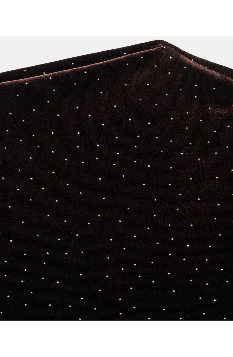 MANGO Asymmetric Off the Shoulder Velvet Top, Alternate, color, 