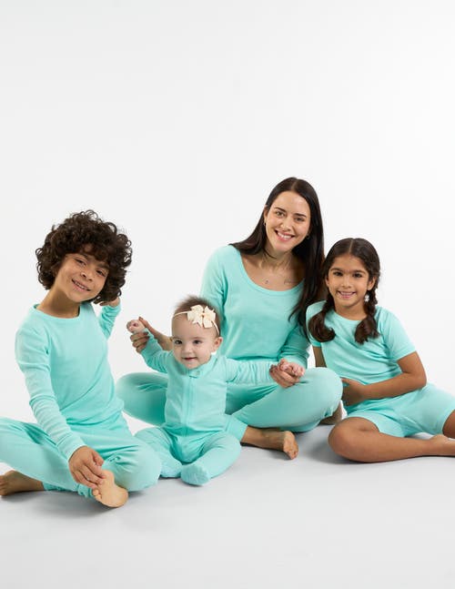 Leveret Cotton Solid Matching Family Pajamas In Multi