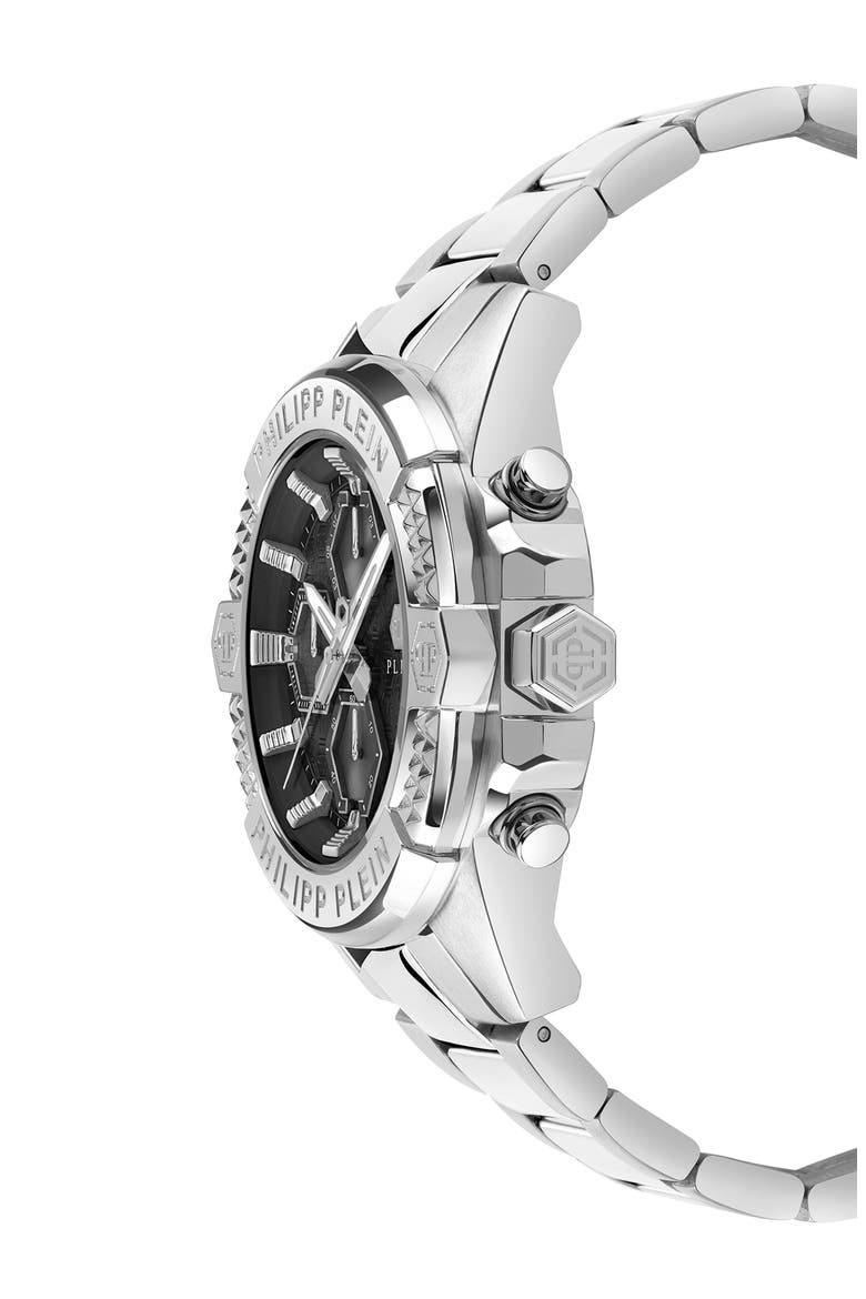The $kull Chronograph Bracelet Watch, 44mm, Alternate, color, STAINLESS STEEL