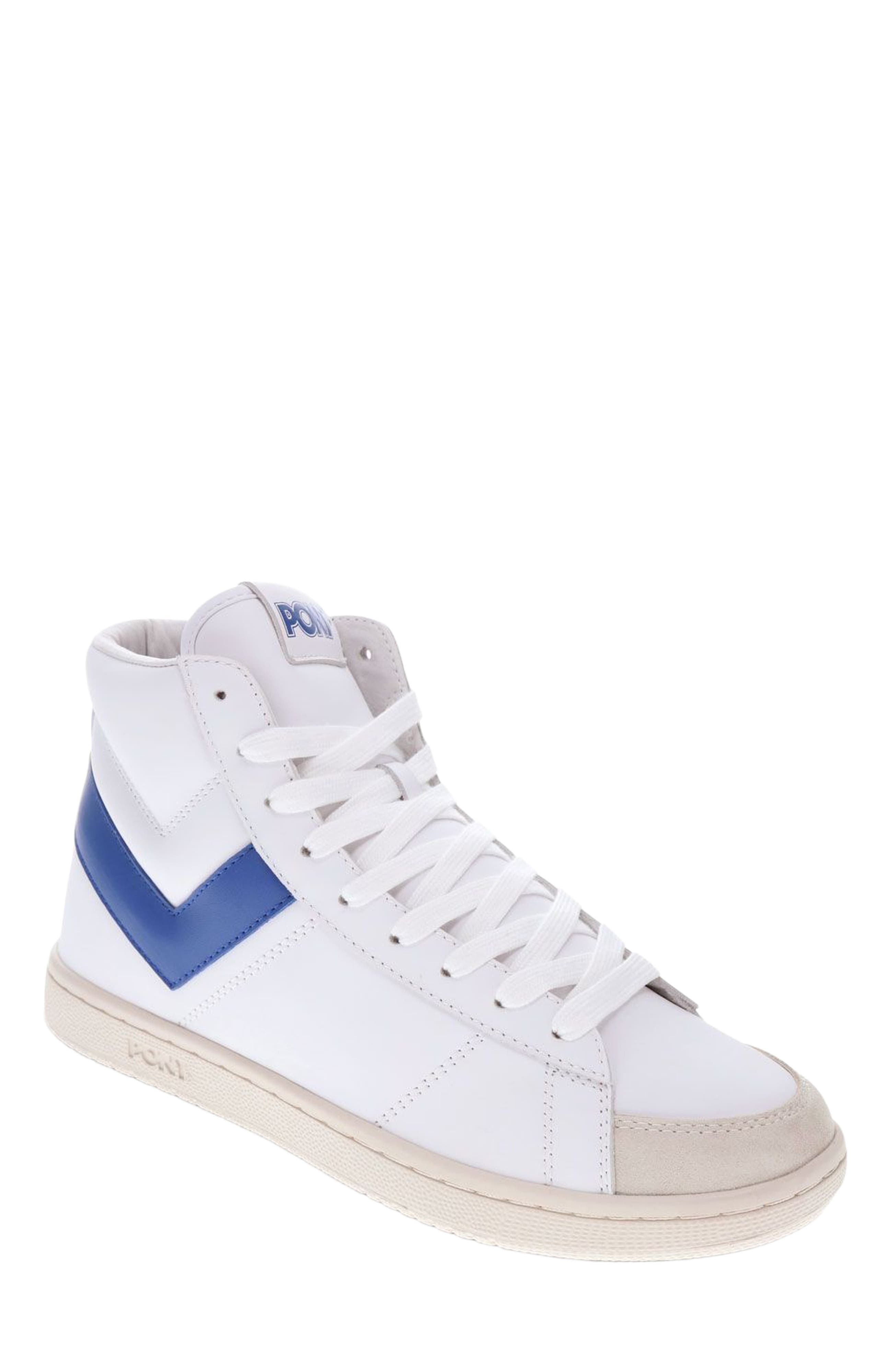 PONY M-Pro High Sneakers, Main, color, White/Blue/Off White