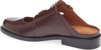 Logo Embroidered Sabot Mule