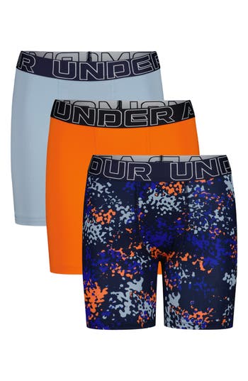 Under Armour Kids' Assorted 3-pack Performance Boxer Briefs In Multi