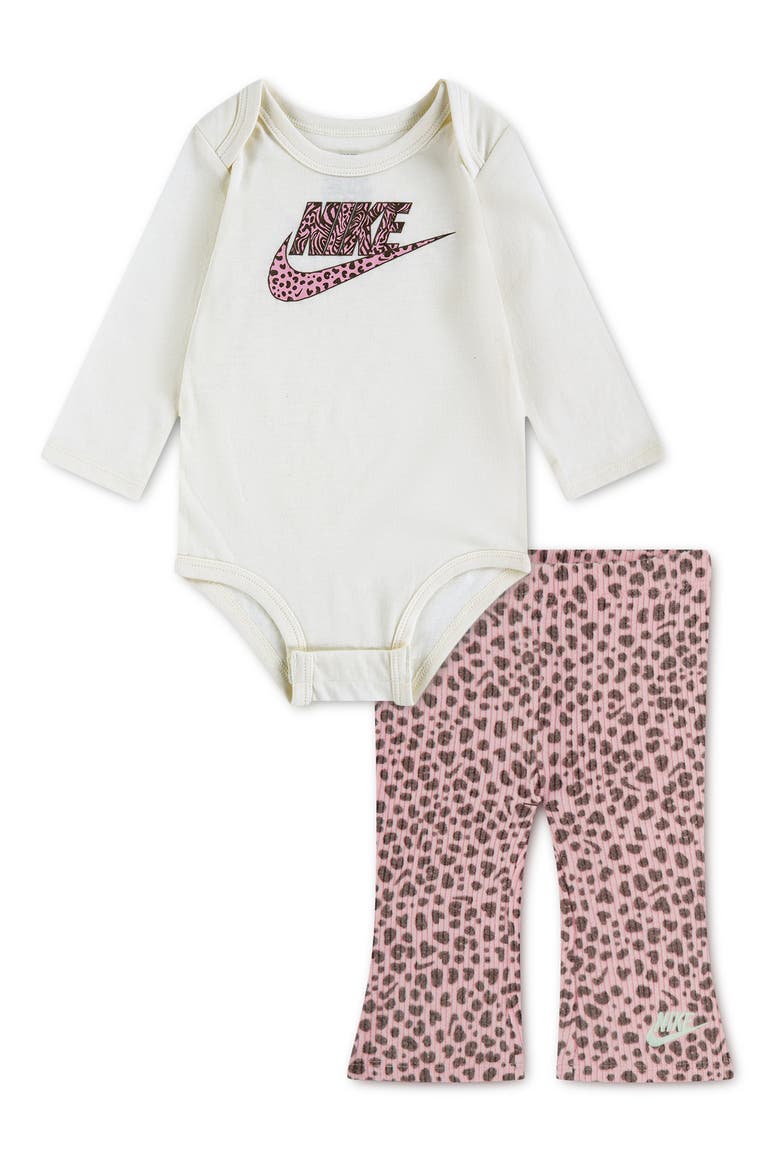Wild Warmth Long Sleeve Bodysuit & Pants Set, Main, color, MEDIUM SOFT PINK