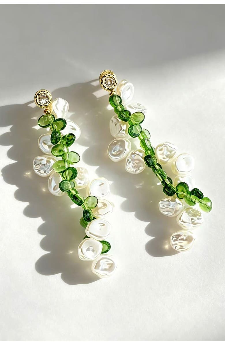 Classicharms Midori Pearl Earrings, Main, color, Gold