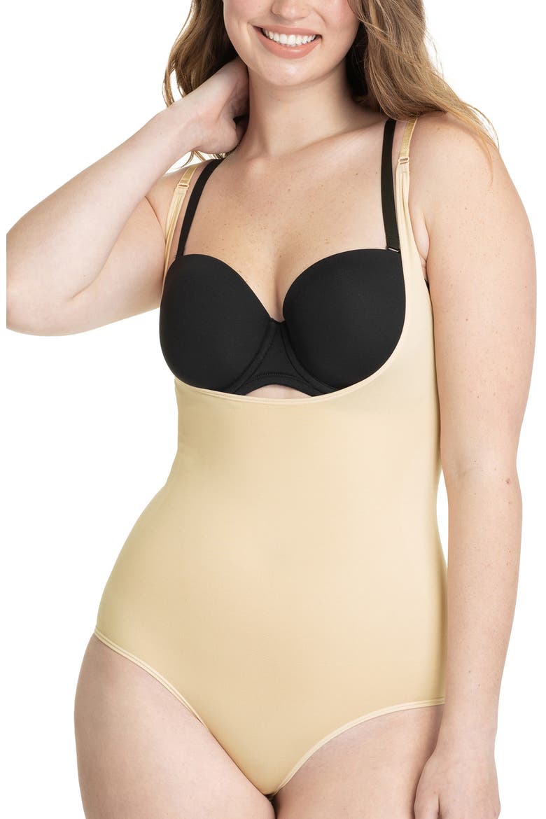 Open Bust Shaper Bodysuit, Main, color, BEIGE