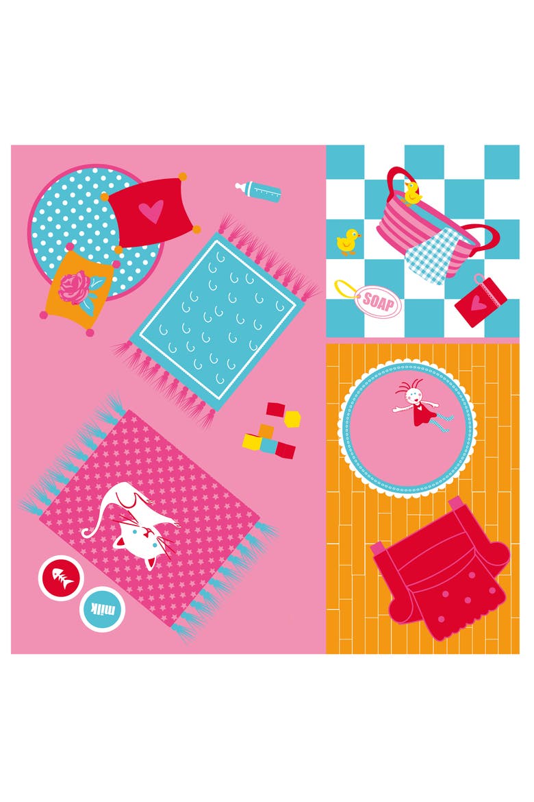 Popitup Dollhouse Tent With House Playmat, Alternate, color, Multicolored