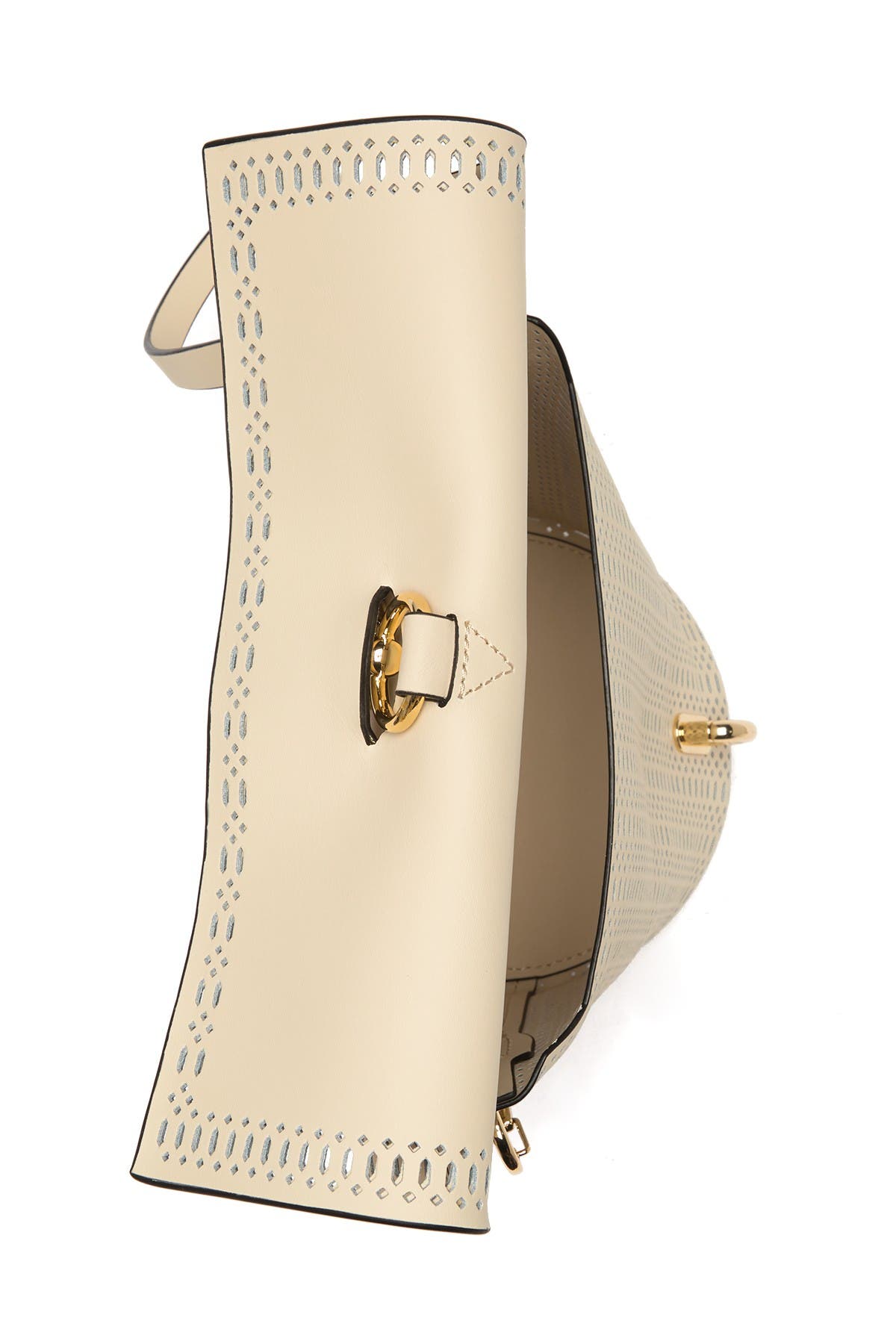 ZAC Zac Posen Belay Perforated Calfskin Leather Crossbody Bag, Alternate, color, 