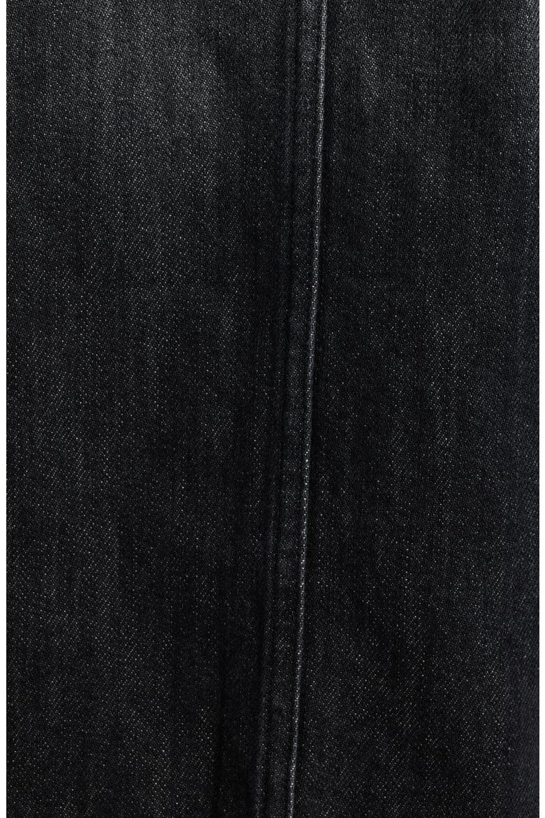 Alba Stud Detail Sleeveless Denim Jacket, Alternate, color, SHADOW BLACK