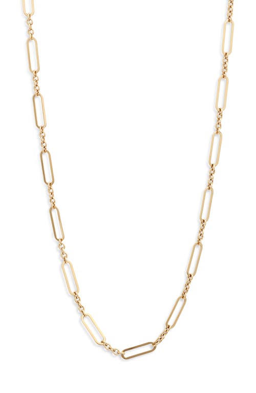 Anzie Open Link Paper Clip Chain Necklace In Gold