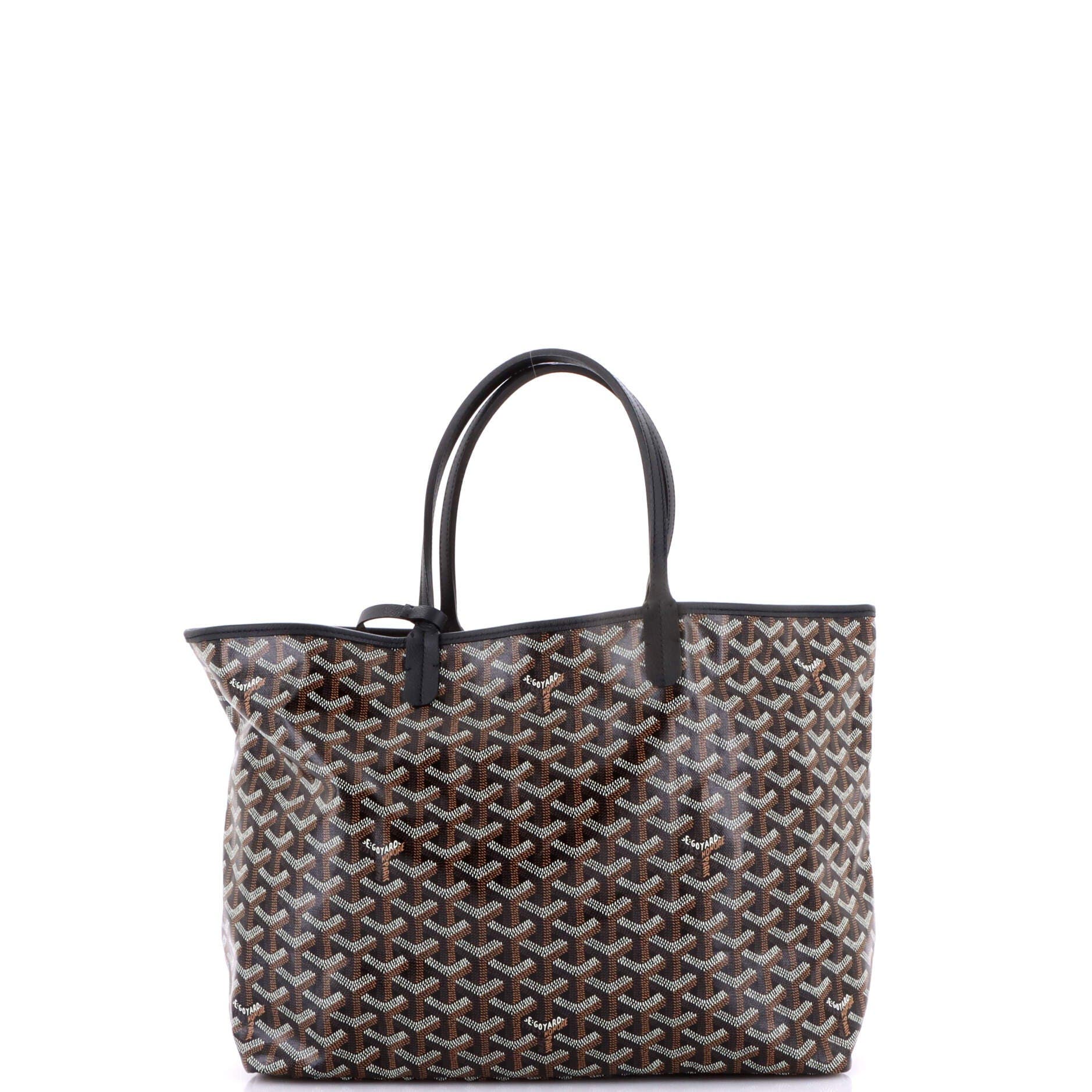 Pre-Owned Goyard Saint Louis Tote Coated Canvas PM, Alternate, color, Black
