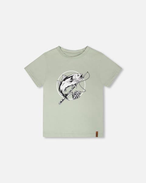 Organic Cotton Jersey Fish T-Shirt (Toddler, Little Kid & Big Kid)