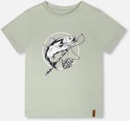 Deux par Deux Organic Cotton Jersey Fish T-Shirt