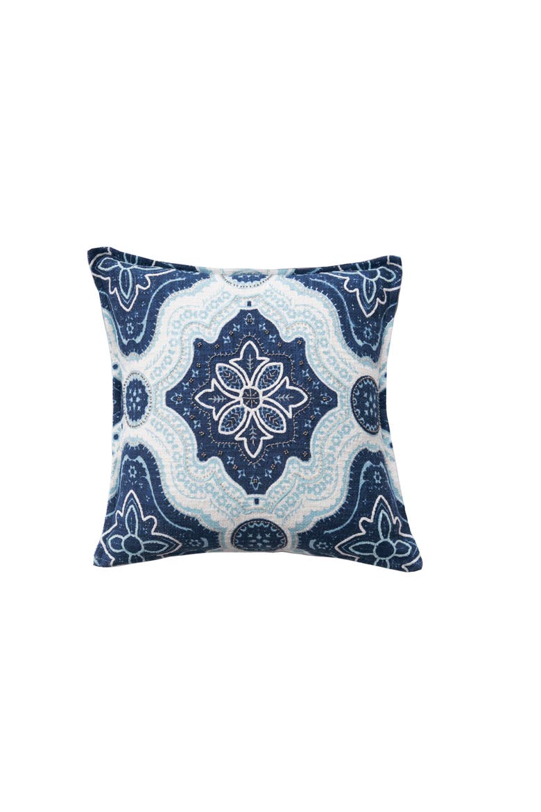 William Indigo Blue and Surf Pillow, 20" x 20", Main, color, Blue