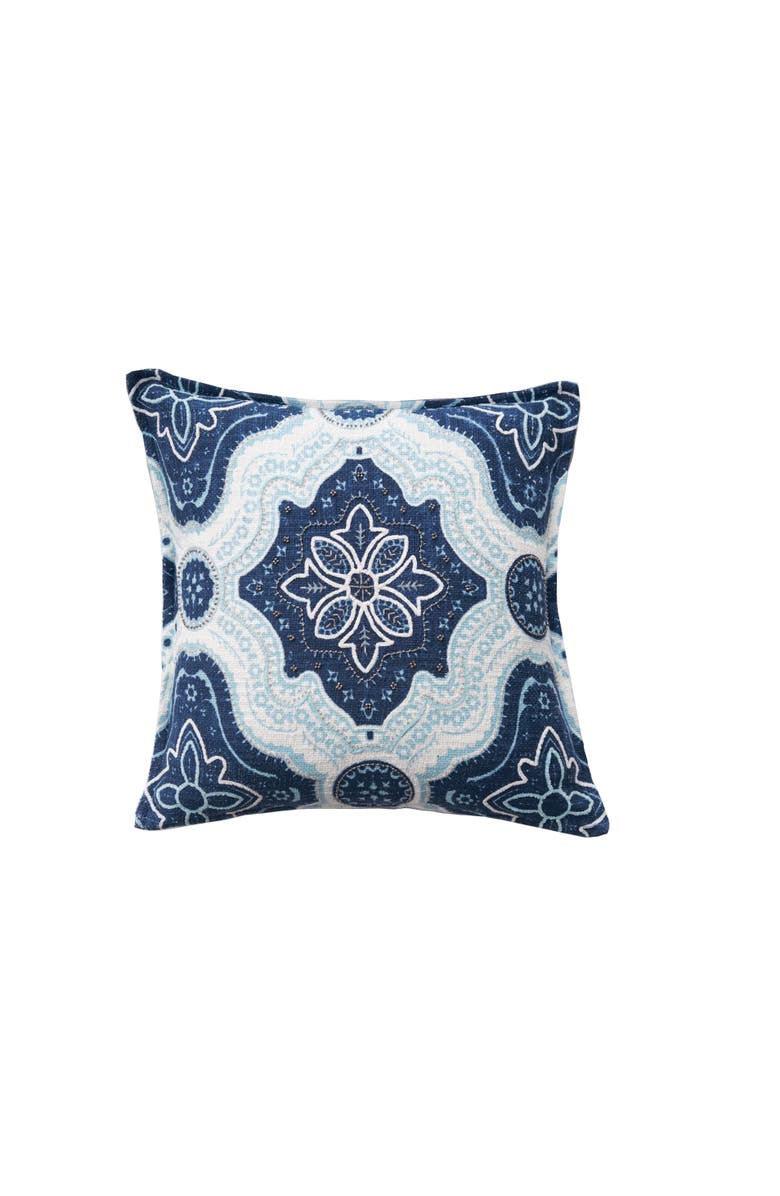 carol & frank William Indigo Blue and Surf Pillow, 20" x 20", Main, color, Blue