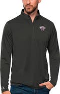 ANTIGUA Men's Antigua Charcoal Western Carolina Catamounts Tribute Quarter-Zip Top