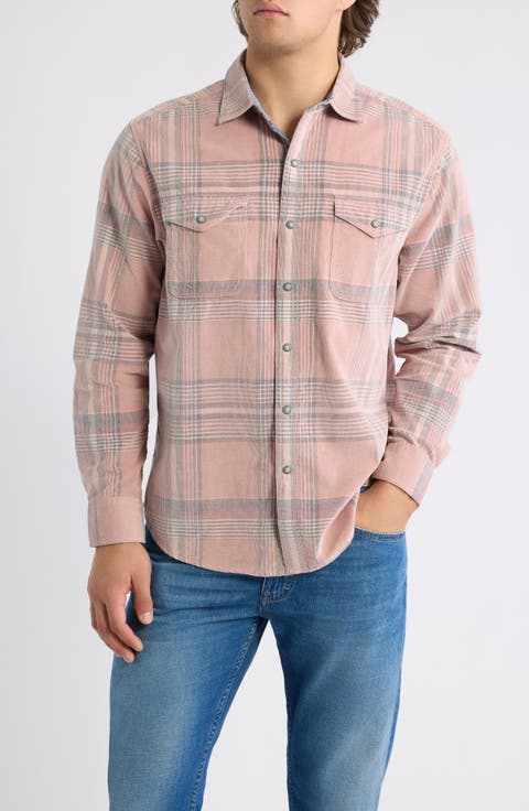 Coastline Cord Acadia Plaid Button Up Shirt