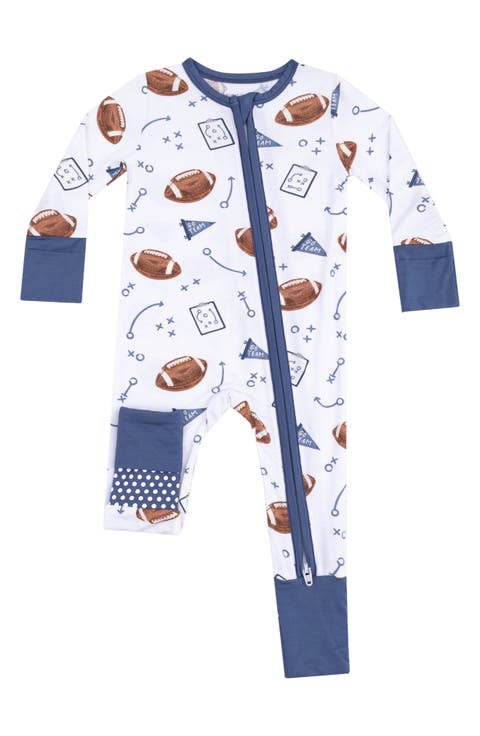 Touchdown Time Convertible Zip Romper (Baby)
