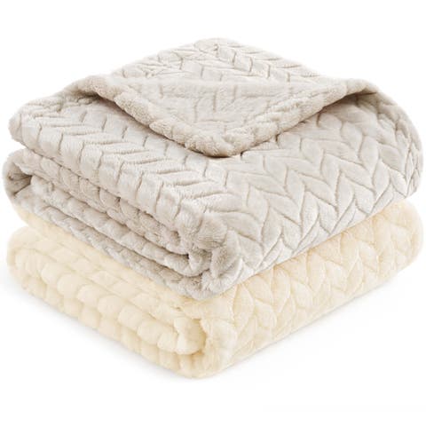 Soufflé Fleece Baby Blankets - Serene