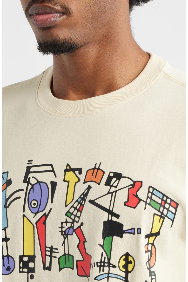 Work of Arc Cotton Graphic T-Shirt, Alternate, color, NATURAL