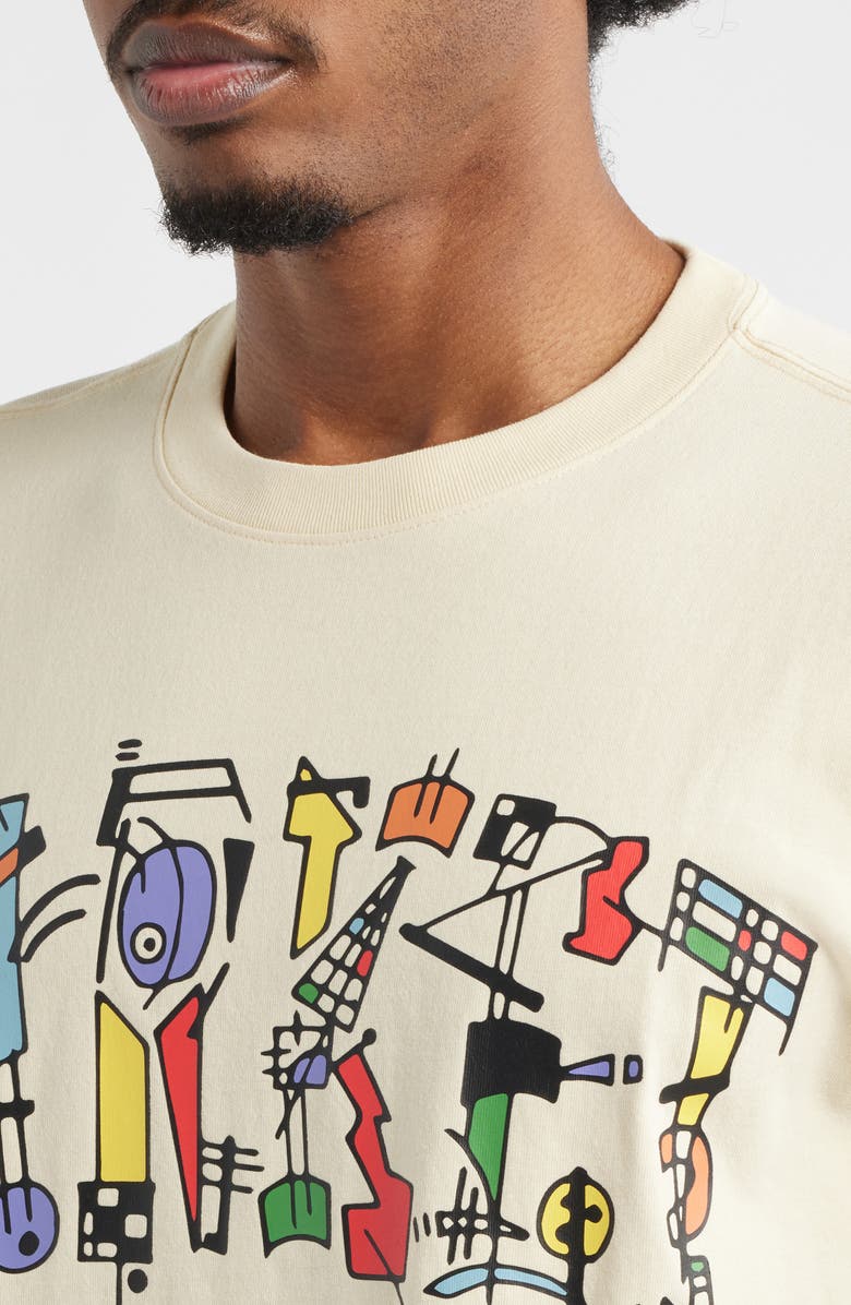 MARKET Work of Arc Cotton Graphic T-Shirt, Alternate, color, Natural