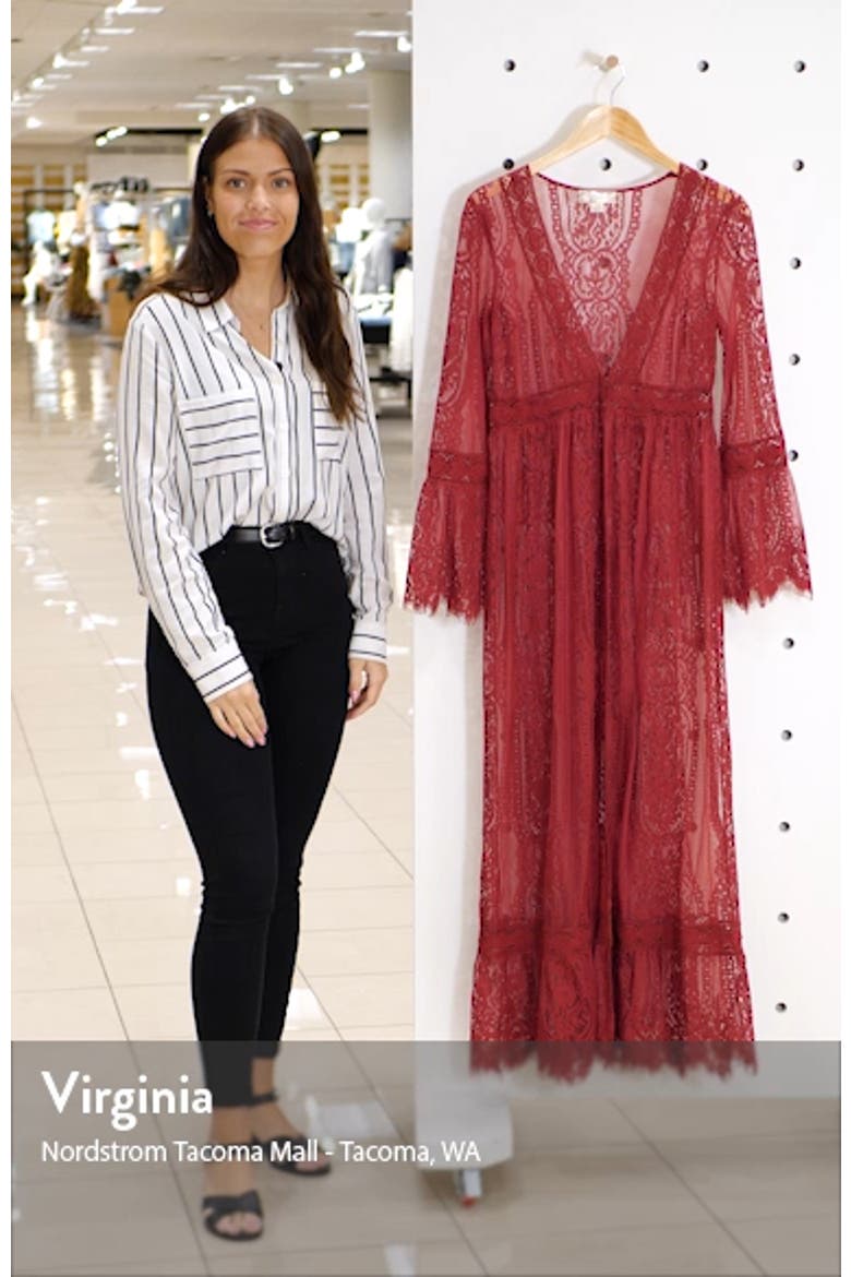 Bell Sleeve Lace Duster video