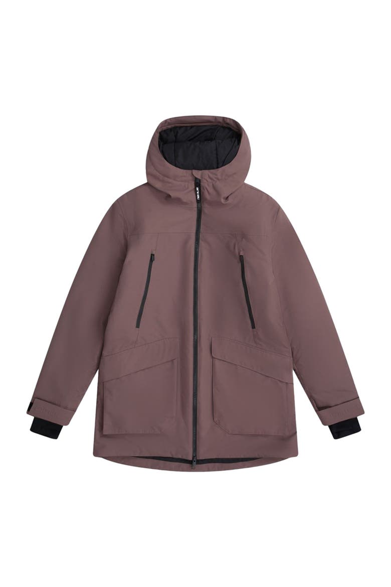 Echo Waterproof Ski Jacket, Main, color, Brown