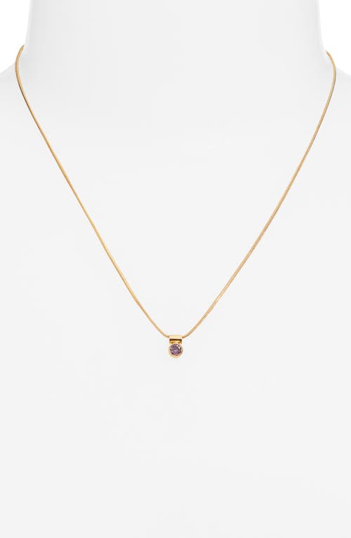 Set & Stones Ellie Birthstone Pendant Necklace In Gold