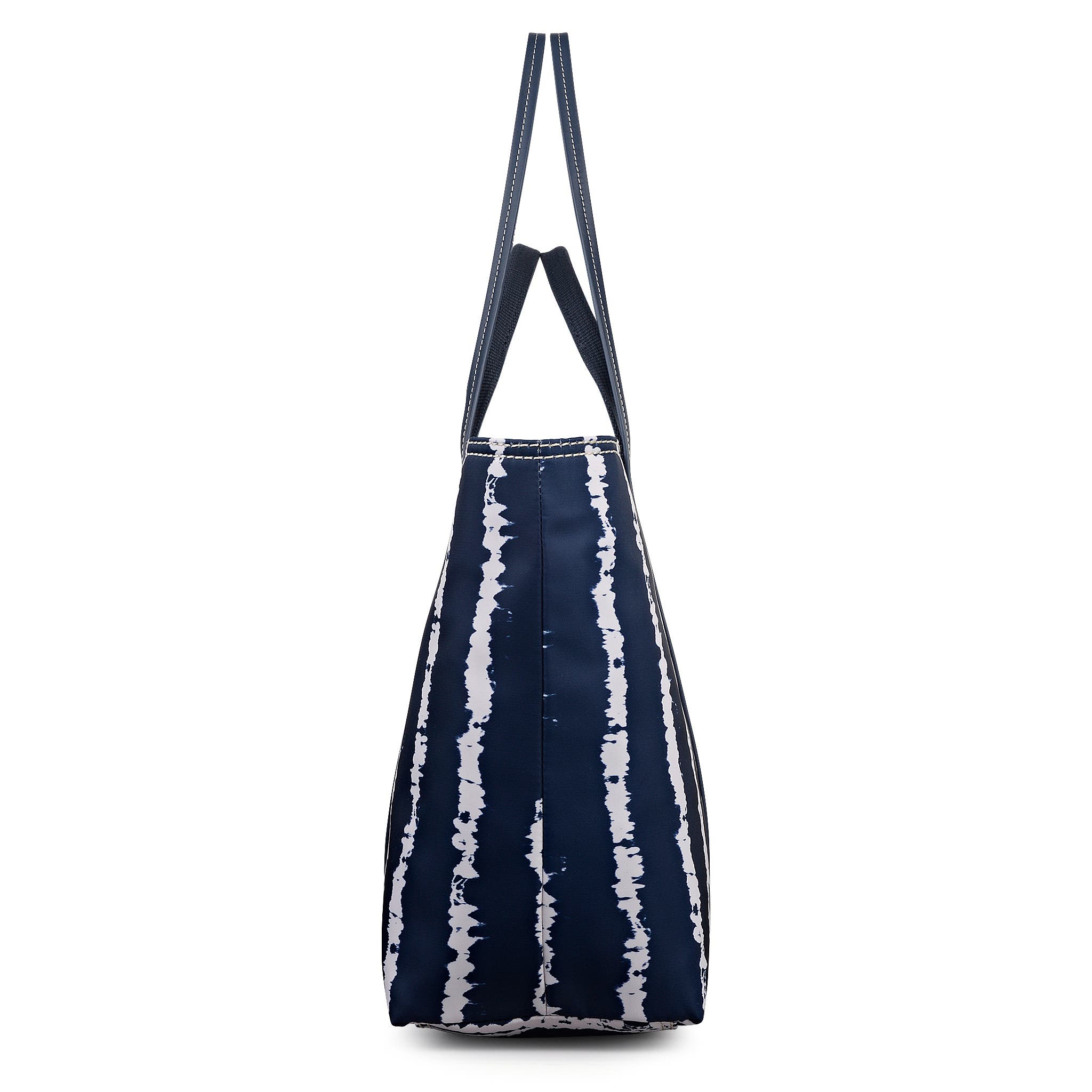 Radley Halley Row - Tie Dye Stripe Large Ziptop Tote Bag, Alternate, color, Naval