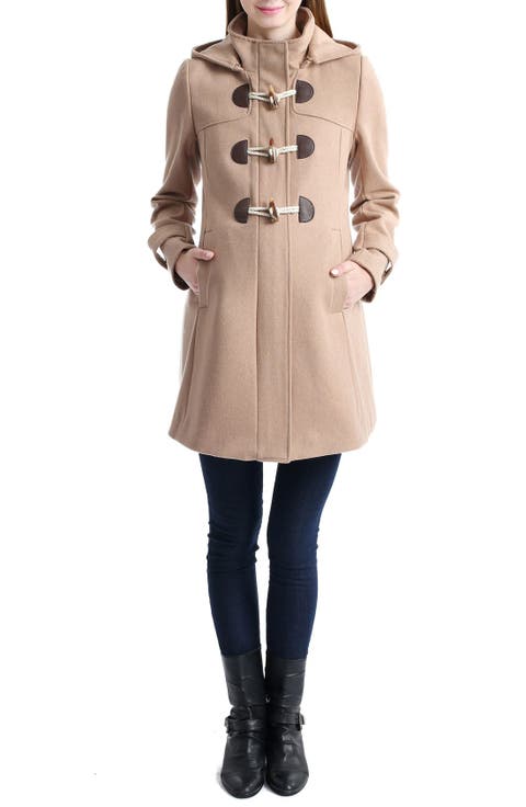 Paisley Wool Blend Maternity Duffle Coat