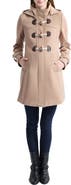 Kimi and Kai Paisley Wool Blend Maternity Duffle Coat