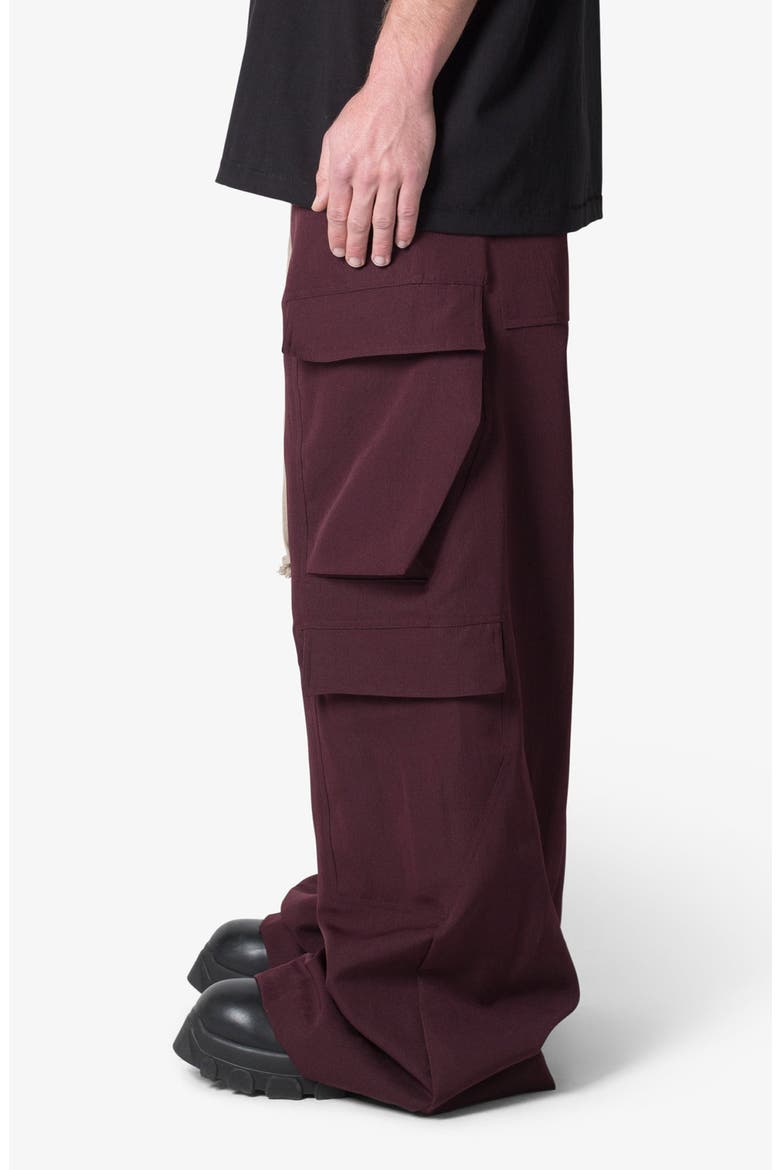 Rave Double Wide Leg Cargo Pants, Alternate, color, PLUM