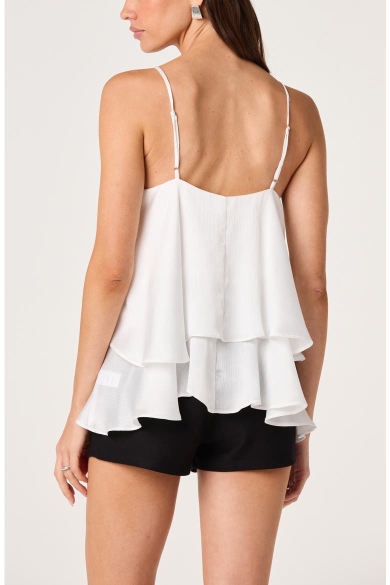 Beara Lace Trim Camisole Shell, Alternate, color, WHITE