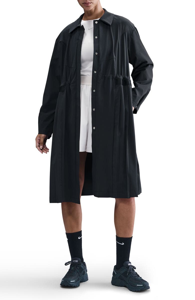 Nike 24.7 PerfectStretch Dri-FIT Trench Coat, Main, color, Black/ Dark Smoke Grey