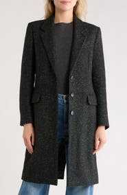 BOSS Catara Longline Tweed Coat