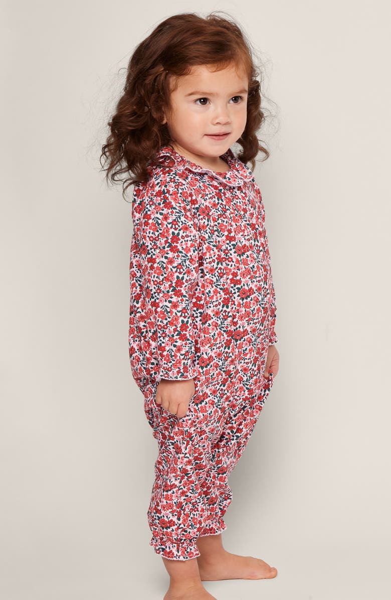 Petite Plume Fleurs Des Bois Madeline Long Sleeve One-Piece Pajamas, Alternate, color, 