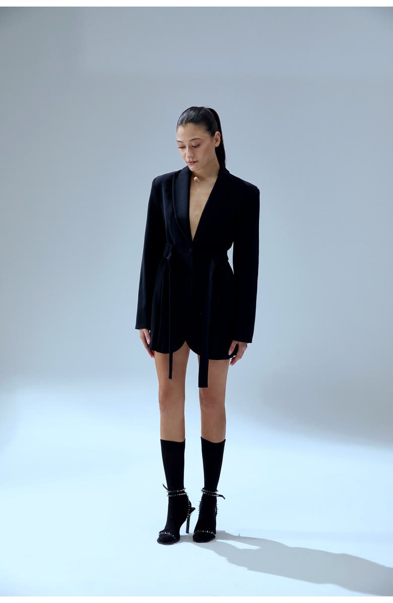 PCFG Wool Blend Your *Itch Jacket Dress, Alternate, color, Black