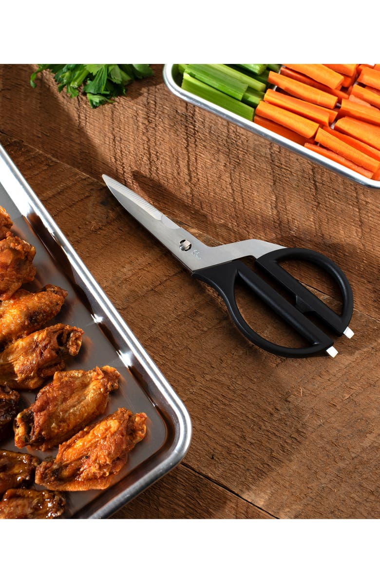 SHUN CUTLERY Kai Japanese Stainless Steel Kitchen Shears, Alternate, color, Black