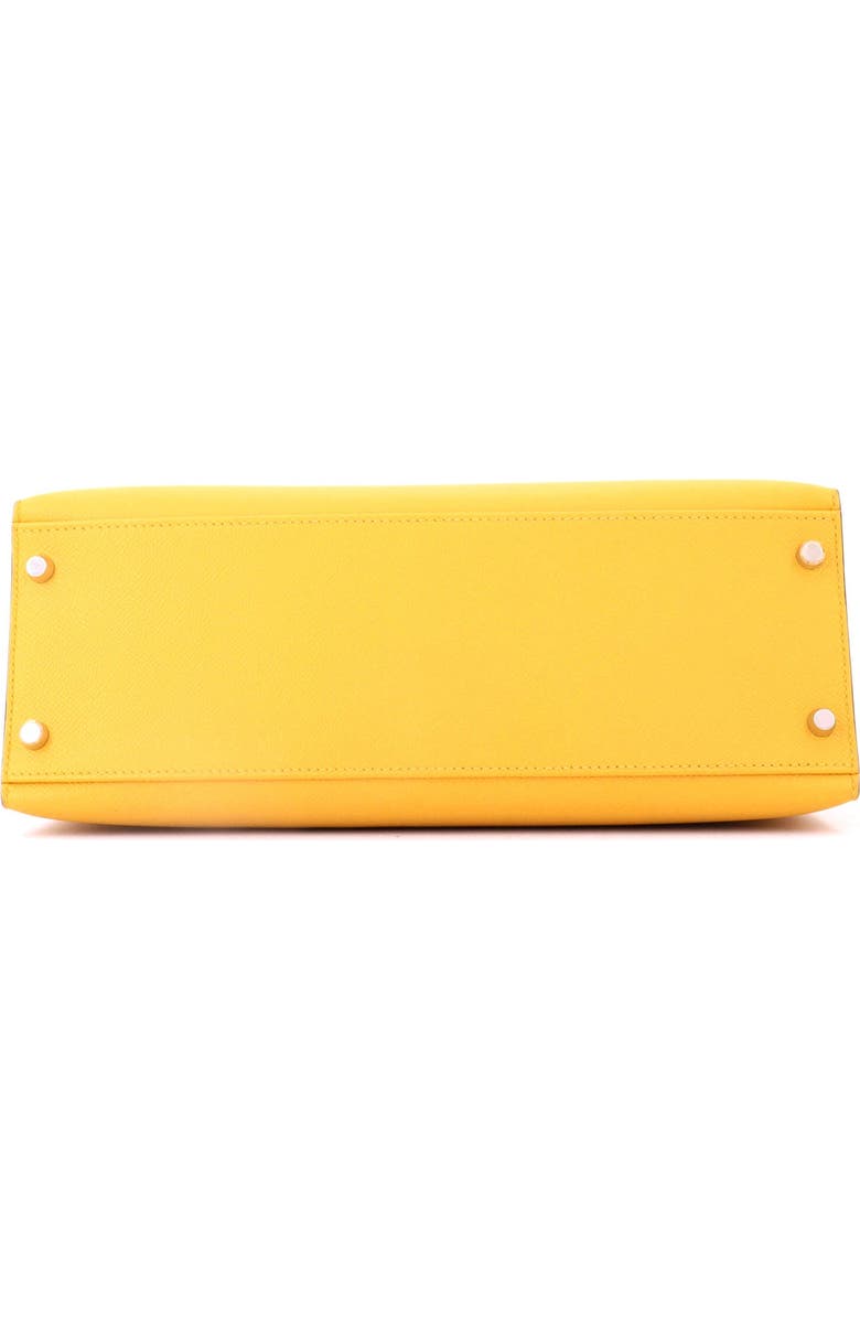 Pre-Owned Hermes Kelly Handbag Yellow Epsom with Palladium Hardware 32, Alternate, color, Soleil